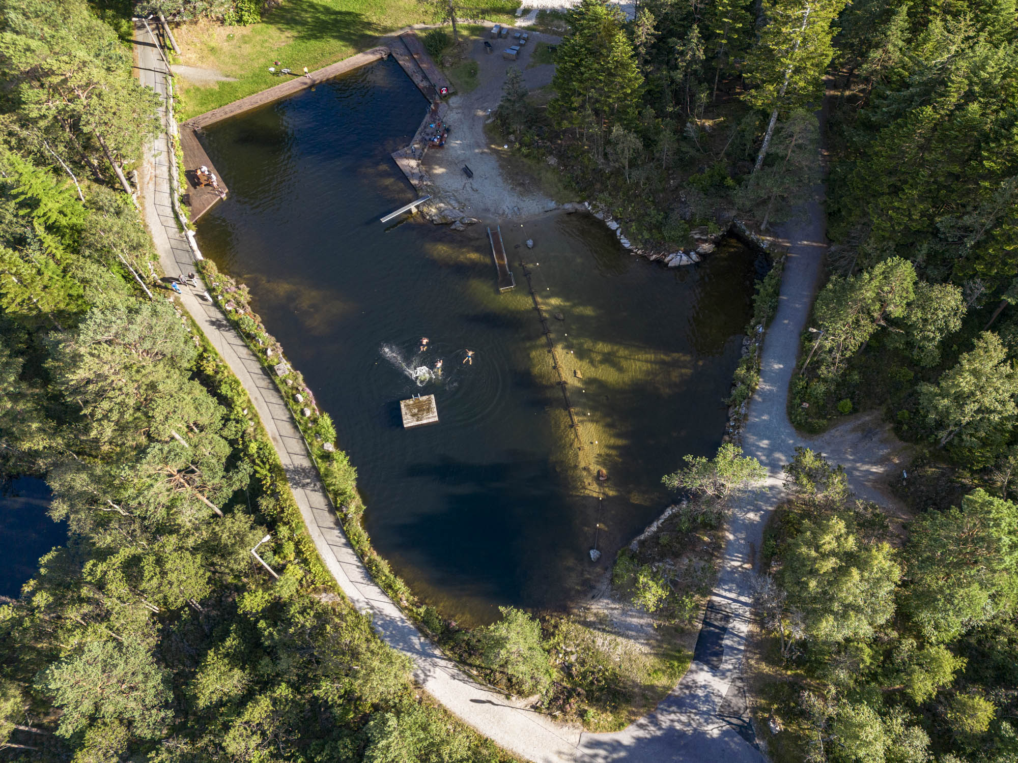 vannbassengan egersund sett ovenfra