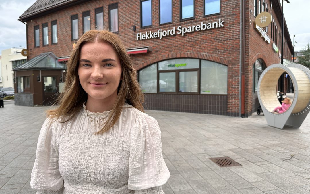 Thea stortrives i Flekkefjord Sparebank