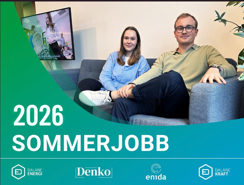 2025 sommerjobb. logoer til Dalane Energi, Denko, Enida, Dalane Kraft