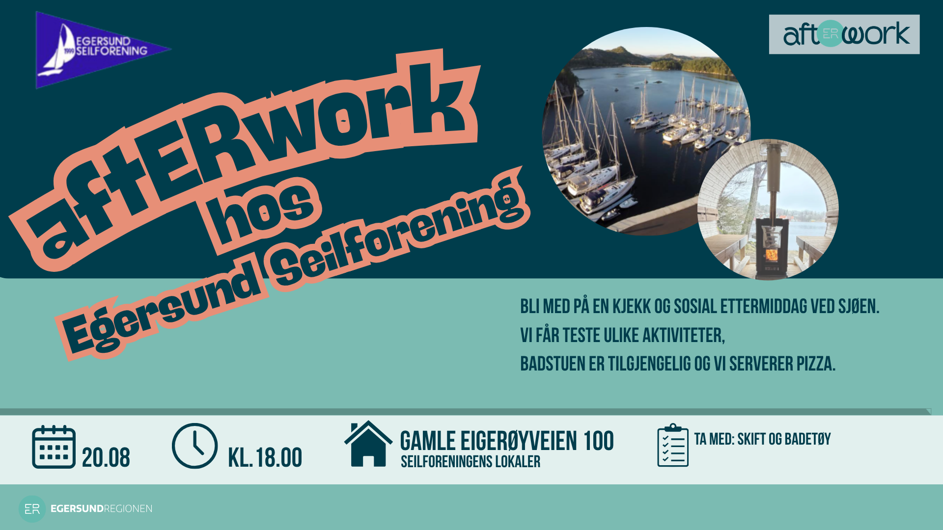 afterwork. Vi ser bilde av Ann-Mari gregersen og Helene Holm samt LinkedIn-logo.